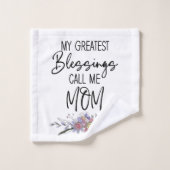 Mes Plus Grandes Bénédictions Appelez-Moi Maman (Gant de toilette)