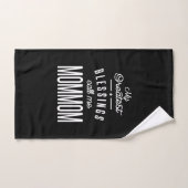 Mes plus grandes bénédictions appelez-moi Maman (Serviette à main)