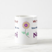 Mes Plus Grandes Bénédictions M'Appelent Mug Café  (Centre)