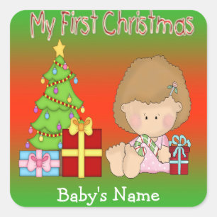 Mes premiers Autocollants Carrés de Noël