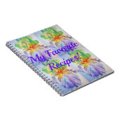 Mes Recettes Favorites Carnet Fleurs Florales Iris (Côté Droit)