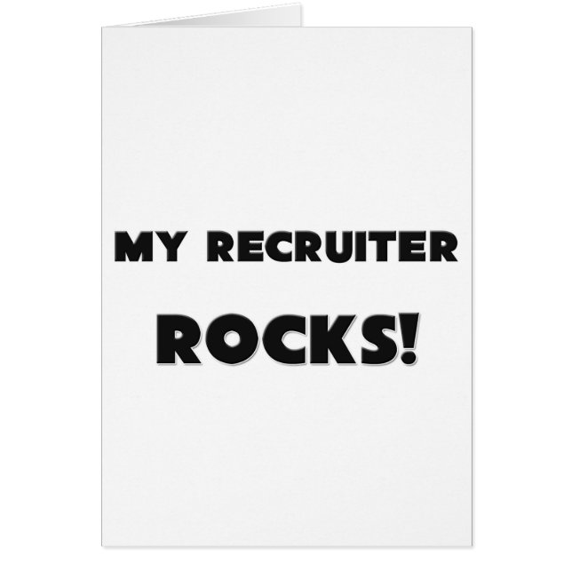 MES ROCHES de recruteur ! (Devant)