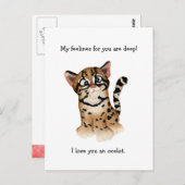 Mes sentiments sont une carte de punaises de jagua (Devant / Derrière)