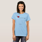 Mes vies de coeur dans le T-shirt de l'or de (Devant entier)