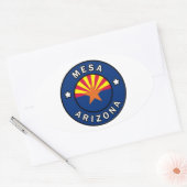 Mesa Arizona Ovale Sticker (Envelop)