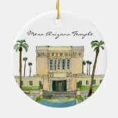 Mesa Arizona Temple Keramisch Ornament (Achterkant)