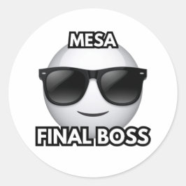 Mesa Final Boss Cool Emoji Sticker
