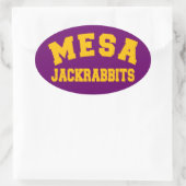 Mesa Jackrabbits Ovale Sticker (Tas)