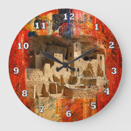Mesa Verde Adobe Cliffs Southwestern Clock Grote Klok