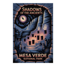 Mesa Verde Geheime Nationale Park Poster
