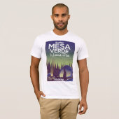 Mesa Verde National Park Camping Reisposter T-shirt (Voorkant volledig)