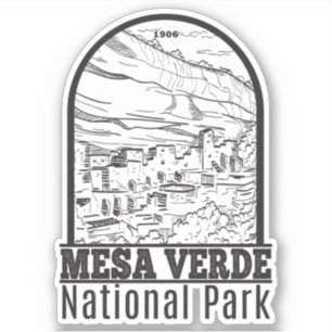 Mesa Verde National Park Colorado  Sticker