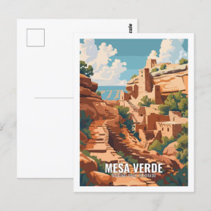 Mesa Verde National Park Colorado, Verenigde State Briefkaart