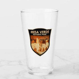 Mesa Verde National Park Colorado Waterverf Badge Glas