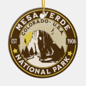 Mesa Verde National Park Desert Landscape Keramisch Ornament (Voorkant)