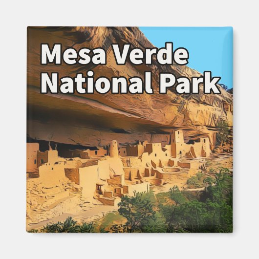 Mesa Verde National Park Magnet Magneet (Voorkant)
