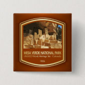 Mesa Verde NP (PF1) Vierkante Button 5,1 Cm (Voorkant)