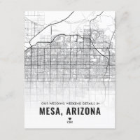 Mesa Wedding Weekend Details Enclosure Kaart