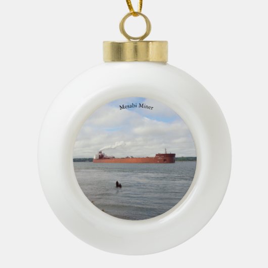 Mesabi Miner ball of snowflake ornament (Voorkant)