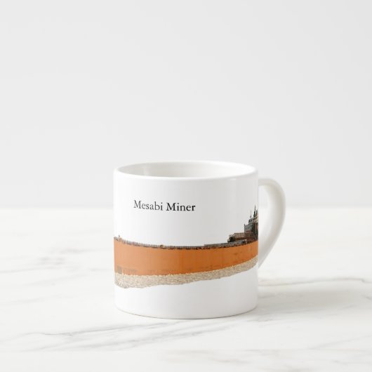 Mesabi Miner cutout espresso mok (Voorkant rechts)