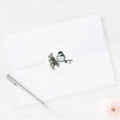 Mésange Timide, Autocollant (Enveloppe)