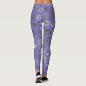 Mesdames Leggings Empreintes de pattes (Dos)