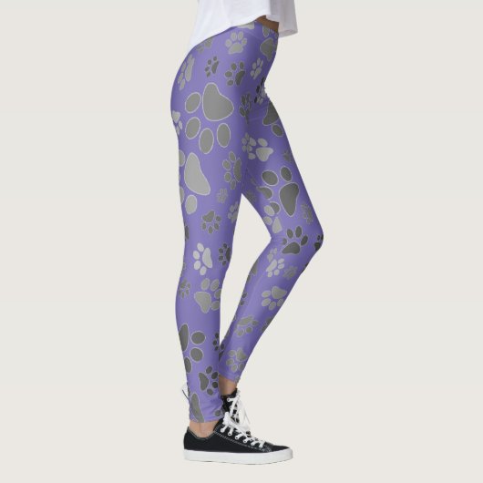 Mesdames Leggings Empreintes de pattes (Droite)