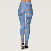 Mesdames Leggings Empreintes de pattes (Dos)