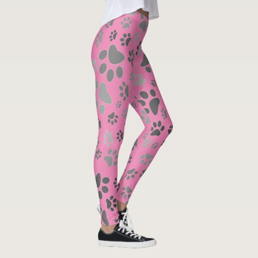 Mesdames Leggings Empreintes de pattes (Droite)