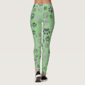 Mesdames Leggings Empreintes de pattes (Dos)