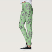 Mesdames Leggings Empreintes de pattes (Gauche)