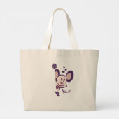 Mesdames Sac fourre-tout avec panda heureux (Dos)