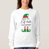 Mesdames Sweatshirts de Noël - Elf-tastic! (Devant)