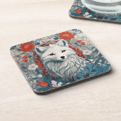 Mesmeriserende Arctic Fox Wildlife Bier Onderzetter (Linkerzijde)