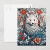 Mesmeriserende Arctic Fox Wildlife Briefkaart (Voorkant / Achterkant)