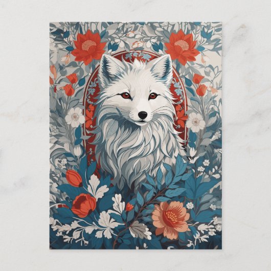 Mesmeriserende Arctic Fox Wildlife Briefkaart (Voorkant)