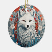 Mesmeriserende Arctic Fox Wildlife Keramisch Ornament (Links)