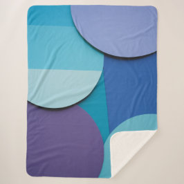 Mesmeriserende cirkels sherpa deken
