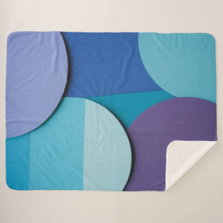 Mesmeriserende cirkels sherpa deken