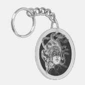 Mesmeriserende Medusa Kunst Sleutelhanger (Voorkant Links)