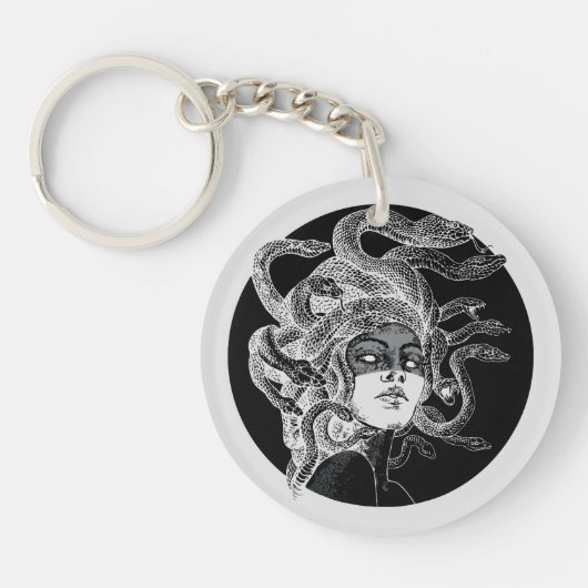 Mesmeriserende Medusa Kunst Sleutelhanger (Voorkant)