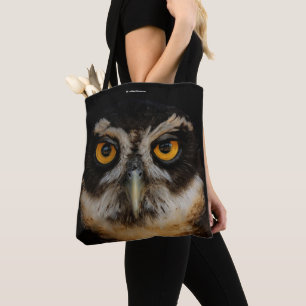 Mesmerizing Golden Eyes of a Spectacled Owl Draagtas