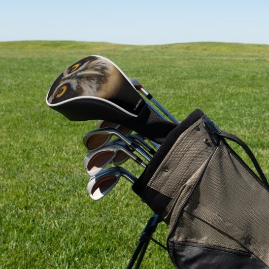 Mesmerizing Golden Eyes of a Spectacled Owl Golfheadcover (Insitu)