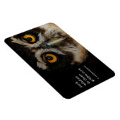 Mesmerizing Golden Eyes of a Spectacled Owl Magneet (Rechterzijde)