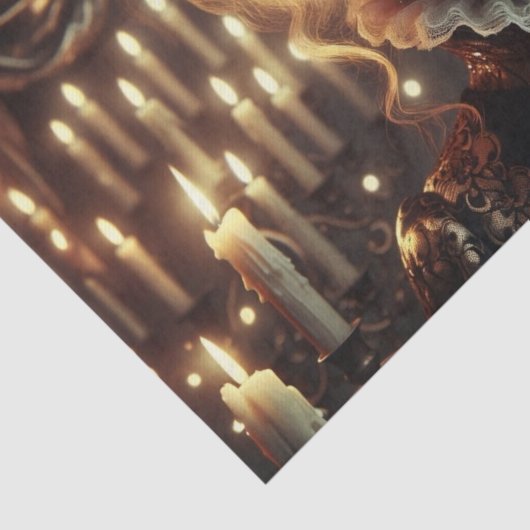 Mesmerizing Gothic Harlequin Decoupage Tissuepapier (Detail)