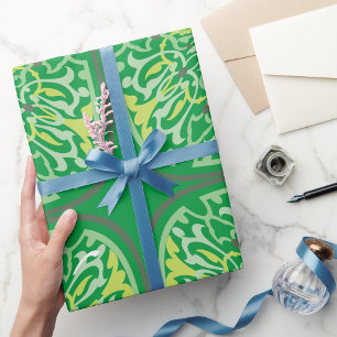 Mesmerizing Green Flowers Cadeaupapier