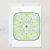 Mesmerizing Green Flowers Kaart (Voorkant)