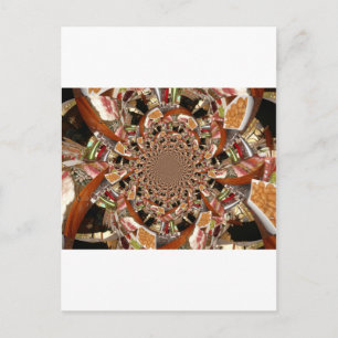 Mesmerizing Mozaïek van Sushi Bruine Kleuren Briefkaart