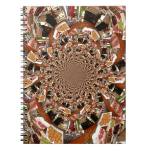 Mesmerizing Mozaïek van Sushi Bruine Kleuren Notitieboek