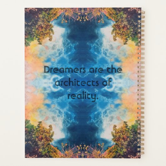 MESMERIZING OCEAN BLUE WAVES PLANNER (Dos)